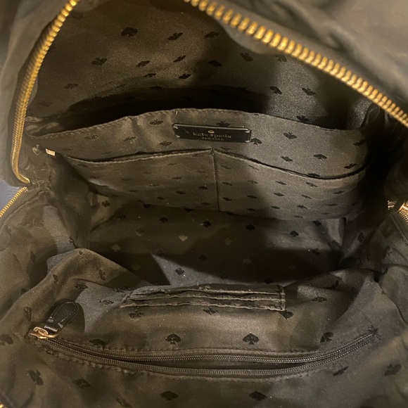 Kate Spade New York Black Nylon Backpack with Gold Hardware Classic main image 6